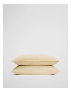 Brae Australian Cotton King Pillowcase Pair in Yarrow