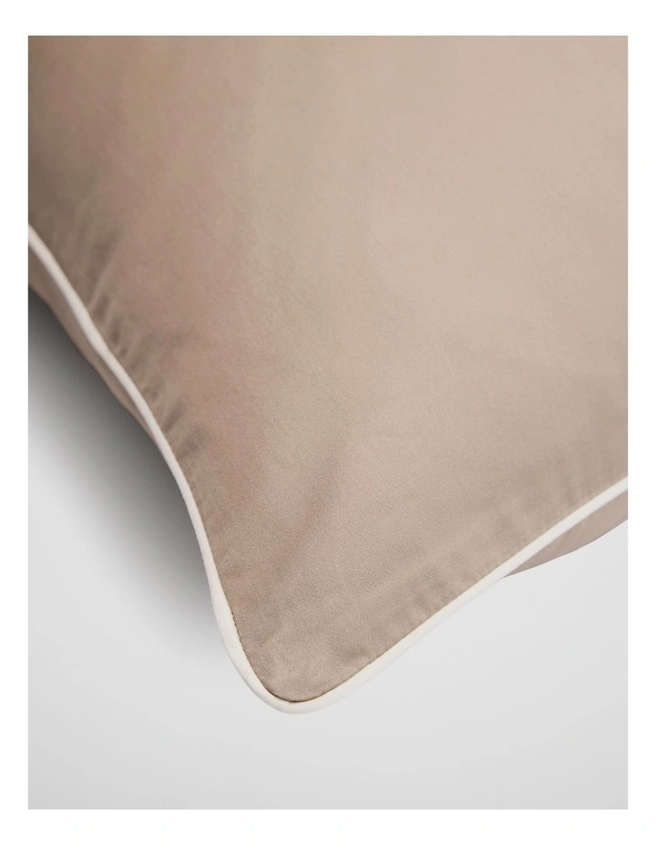 Dita Organically Grown Cotton Standard Pillow Case Pair in Natural image 2