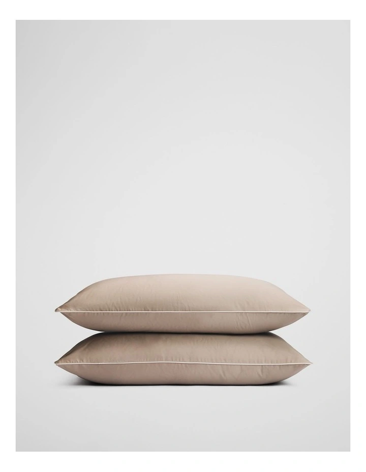 Dita Organically Grown Cotton King Pillowcase Pair in Natural image 1