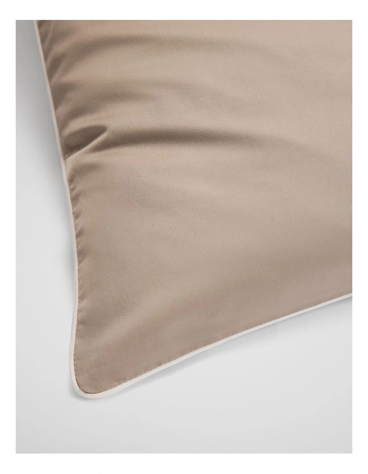 Dita Organically Grown Cotton King Pillowcase Pair in Natural image 2