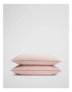 Dita Organically Grown Cotton King Pillowcase Pair in Bud