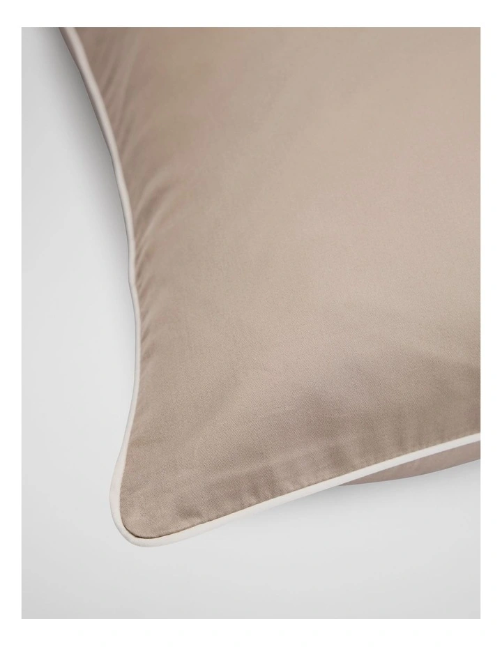 Dita Organically Grown Cotton European Pillowcase in Natural image 2