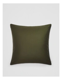 Dita Organically Grown Cotton European Pillowcase in Dark Olive
