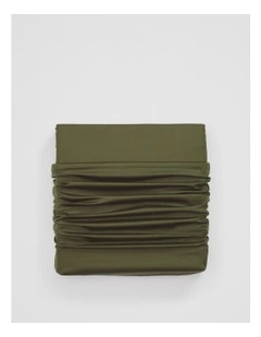 Dita Organically Grown Cotton Queen Quilt Cover in Dark Olive