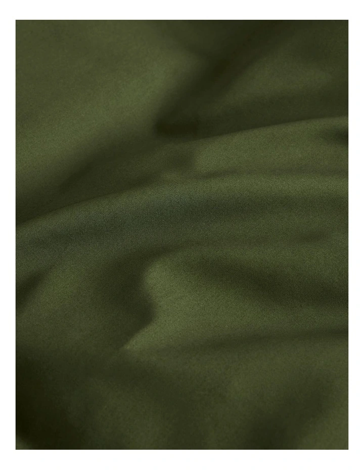 Dita King Quilt Cover in Dark Olive image 5
