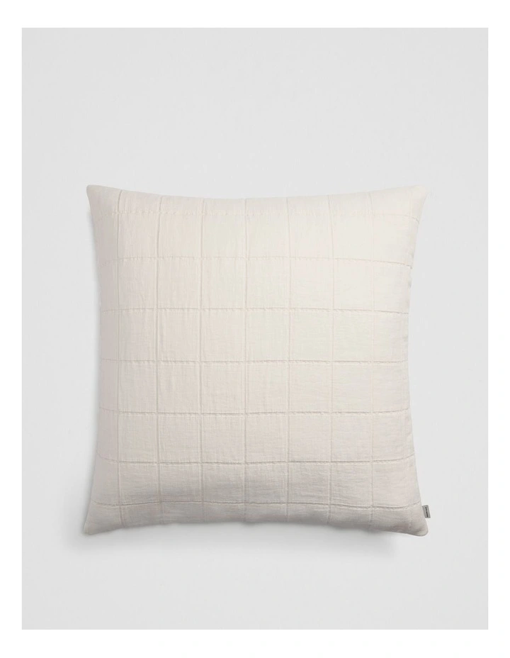 Rae European Pillow Case in Snow image 1