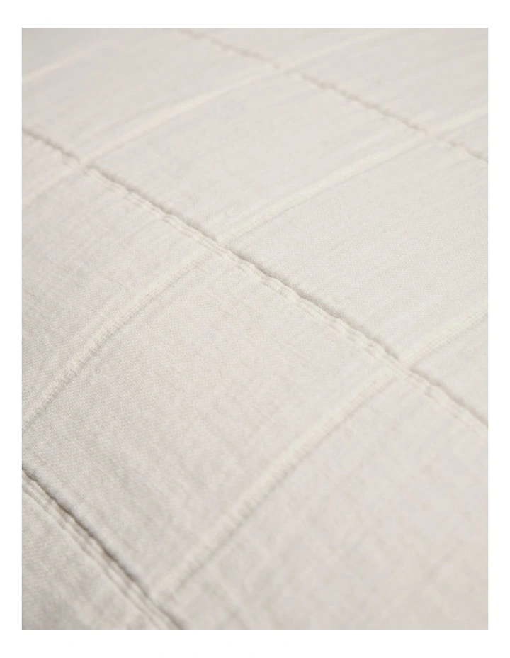 Rae European Pillow Case in Snow image 2