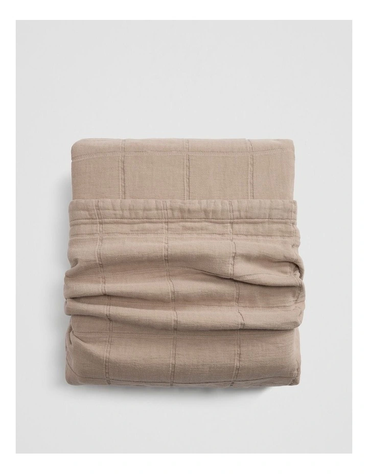 Rae King Quilt Cover in Natural image 1