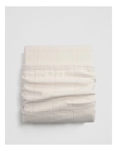 Rae King Quilt Cover in Snow