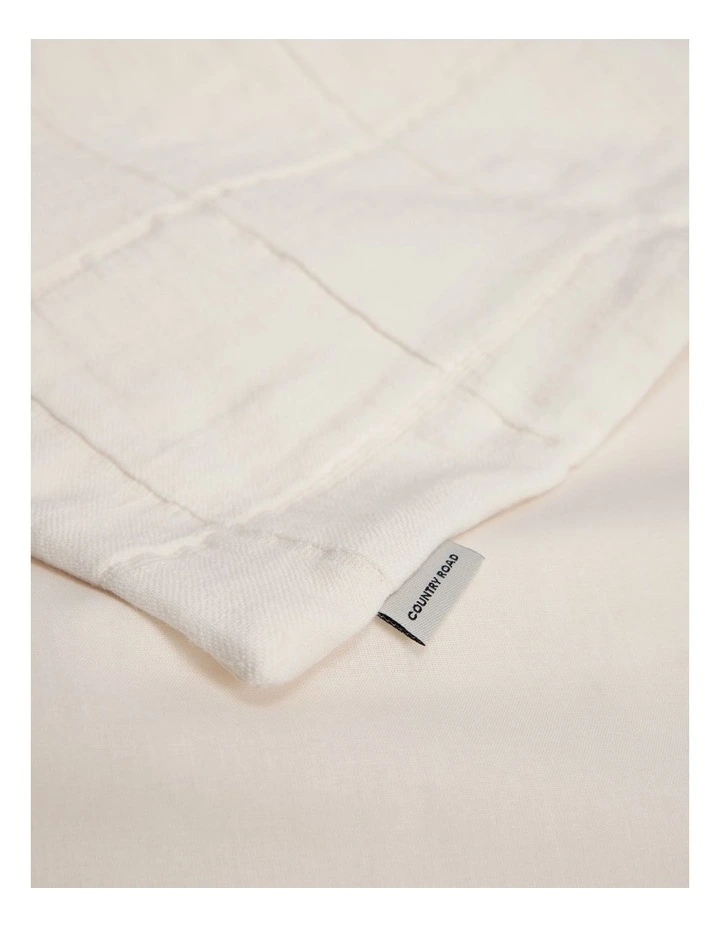 Rae King Quilt Cover in Snow image 2