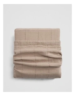 Rae Super King Quilt Cover in Natural