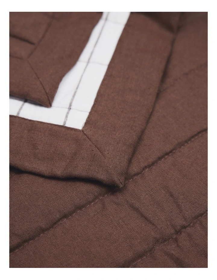 Wynn Quilt Bedcover in Dark Ash image 2