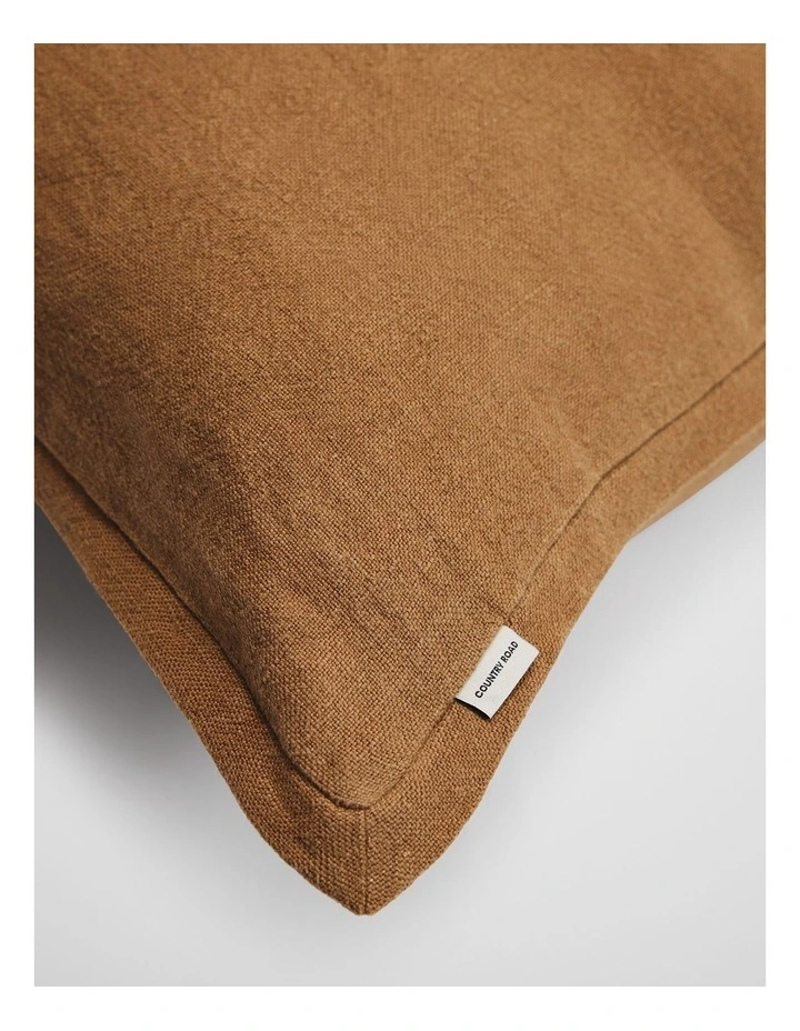 Grove Organically Grown Linen 60x60 Cushion in Umber image 3