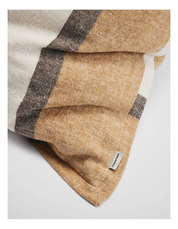 Grove Organically Grown Linen 60x60 Cushion in Stripe image 2