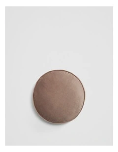 Camille 40x40x6 Round Cushion in Pebble