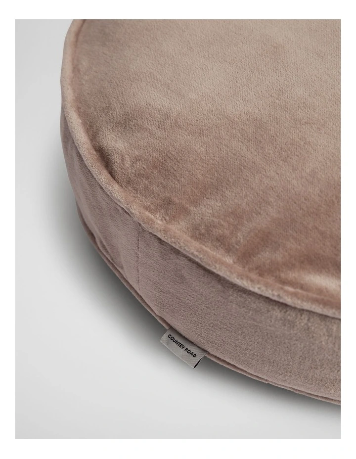 Camille 40x40x6 Round Cushion in Pebble image 2