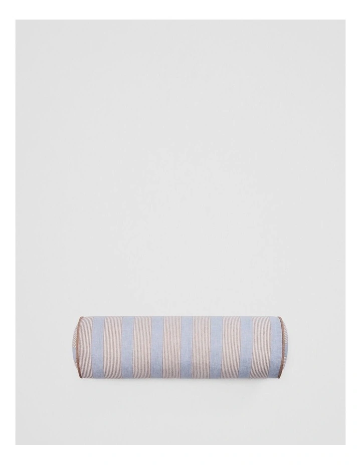 Iris Bolster Cushion in Ciel Blue image 1