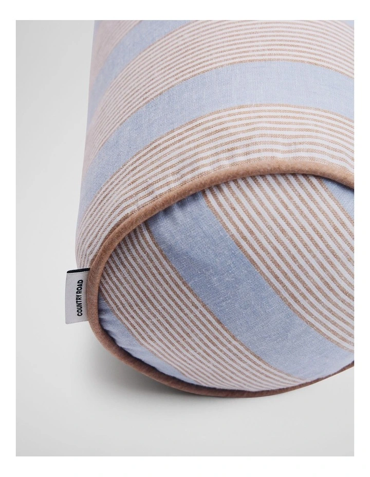 Iris Bolster Cushion in Ciel Blue image 2