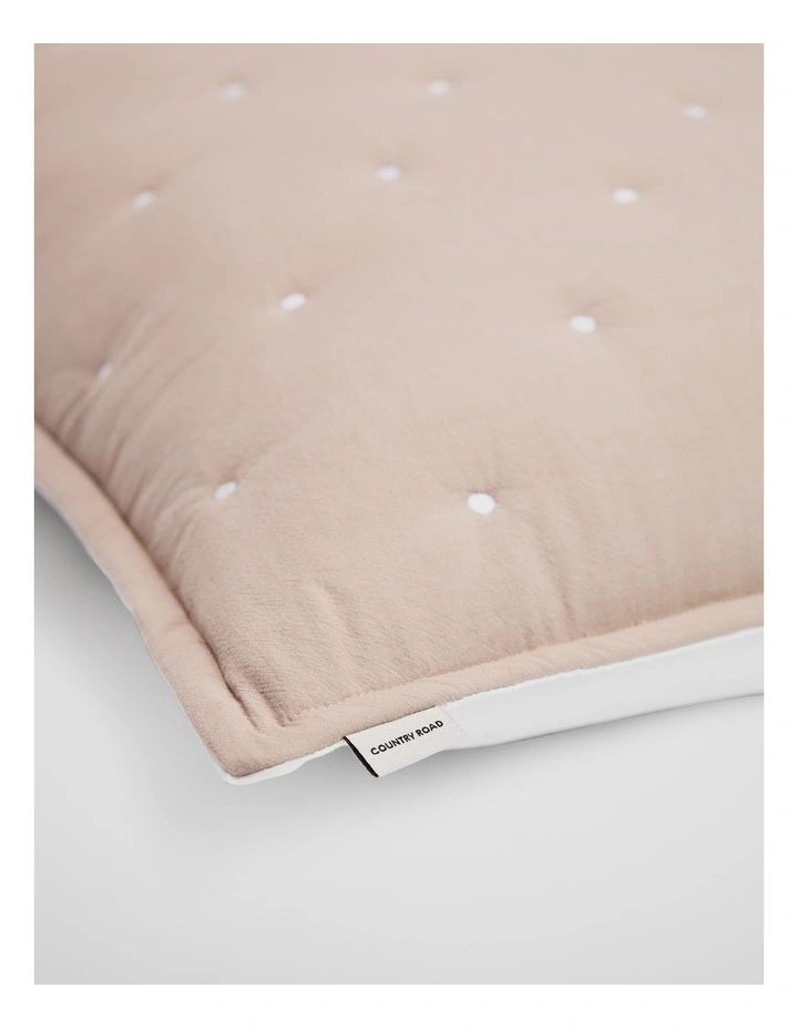 Lorris Australian Cotton Standard Pillowcase Pair in Natural image 2