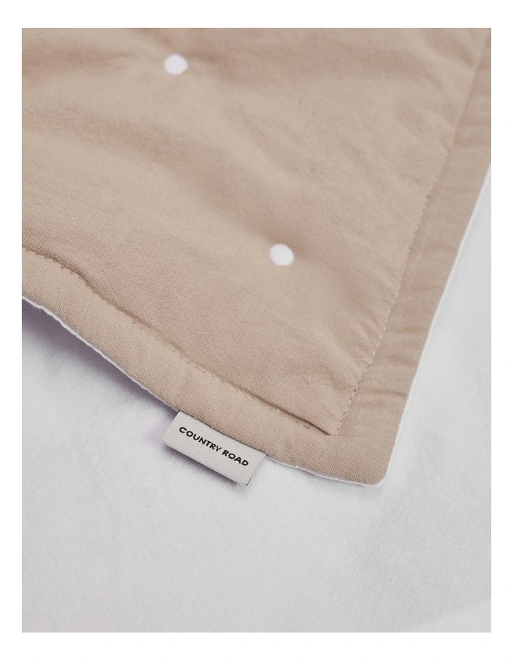 Lorris Australian Cotton Single Quilt Cover in Natural image 2