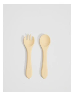 Lumi Kids Cutlery Set in Lemonade