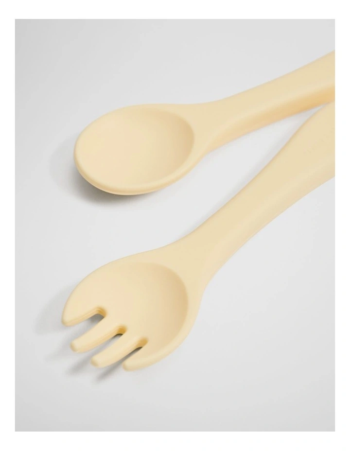 Lumi Kids Cutlery Set in Lemonade image 2