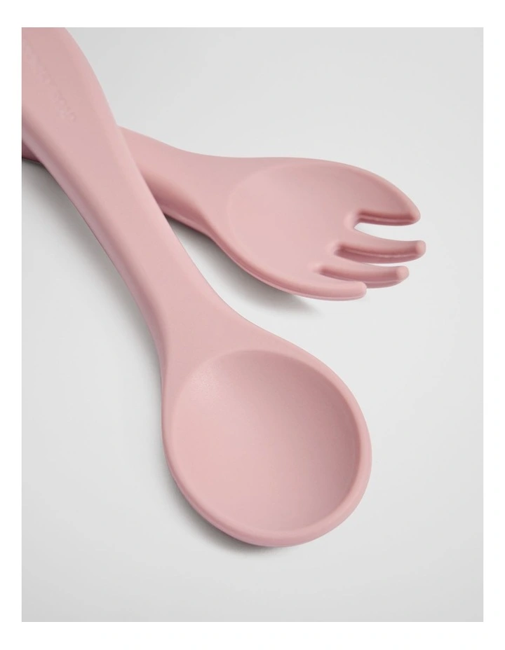 Lumi Kids Cutlery Set in Lotus image 2