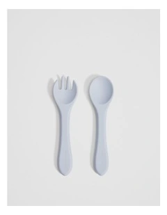 Lumi Kids Cutlery Set in Ciel Blue