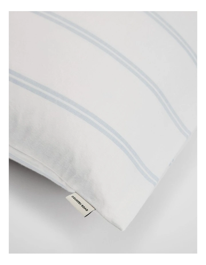 Goldie Australian Cotton Standard Pillowcase Pair in Ciel Blue image 2