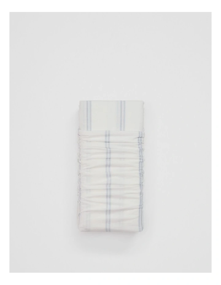 Goldie Cotton Double Flat Sheet in Ciel Blue image 1