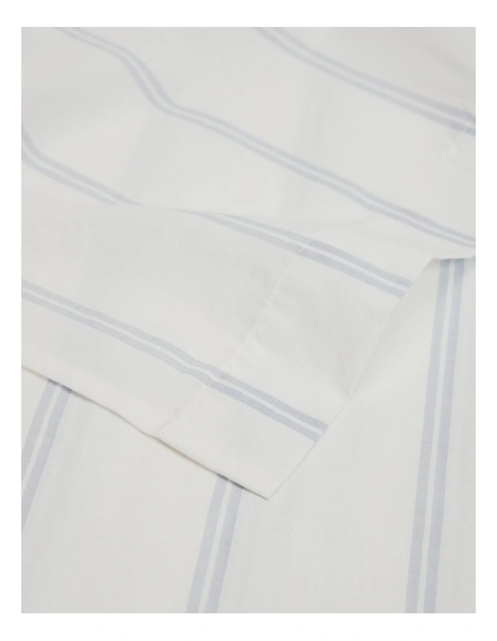 Goldie Cotton Double Flat Sheet in Ciel Blue image 2