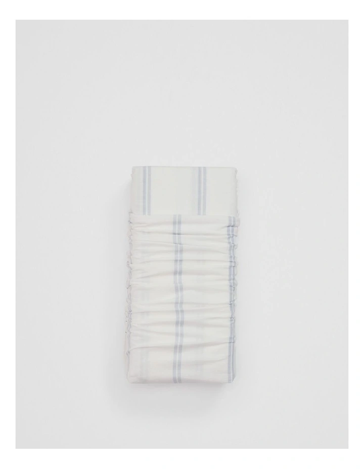 Goldie Cotton King Single Fitted Sheet in Ciel Blue image 2