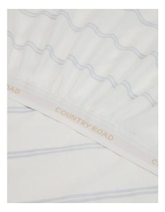 Goldie Australian Cotton Single Fitted Sheet in Ciel Blue