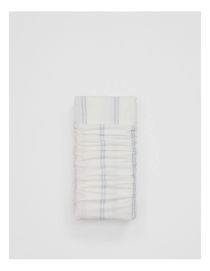 Goldie Australian Cotton Cot Fitted Sheet in Ciel Blue image 2