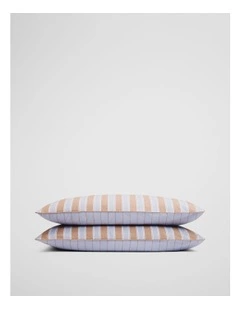 Mavi Standard Pillowcase Pair in Ciel Blue