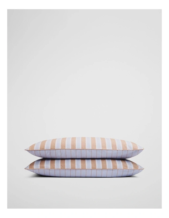 Mavi Standard Pillowcase Pair in Ciel Blue image 1
