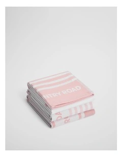 Aeri Australian Cotton Tea Towel Pack Of 3 in Bud