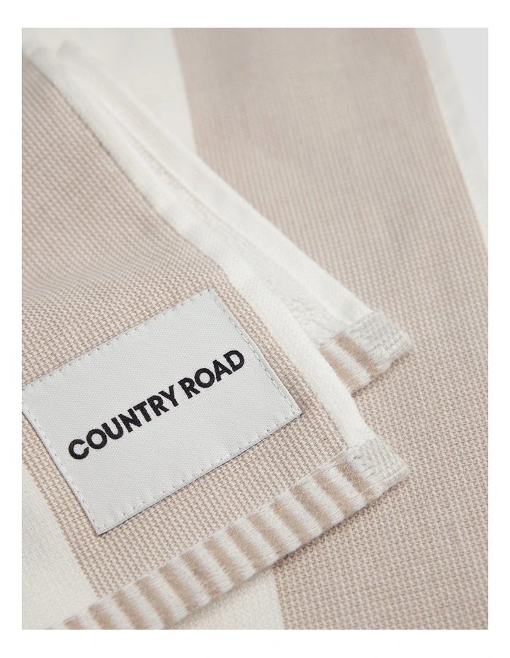 Isa Australian Cotton Tea Towel Pack Of 3 in Pebble image 2