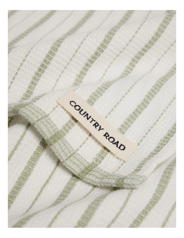 Laine  Australian Cotton Tea Towel Pack Of 3 in Acacia image 2