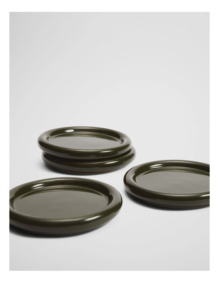 Coco Coaster Set Of 4 in Dark Olive image 2
