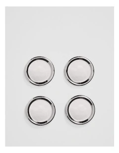 Coco Coaster Set Of 4 in Silver