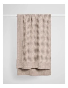 Eden Waffle Throw in Pebble