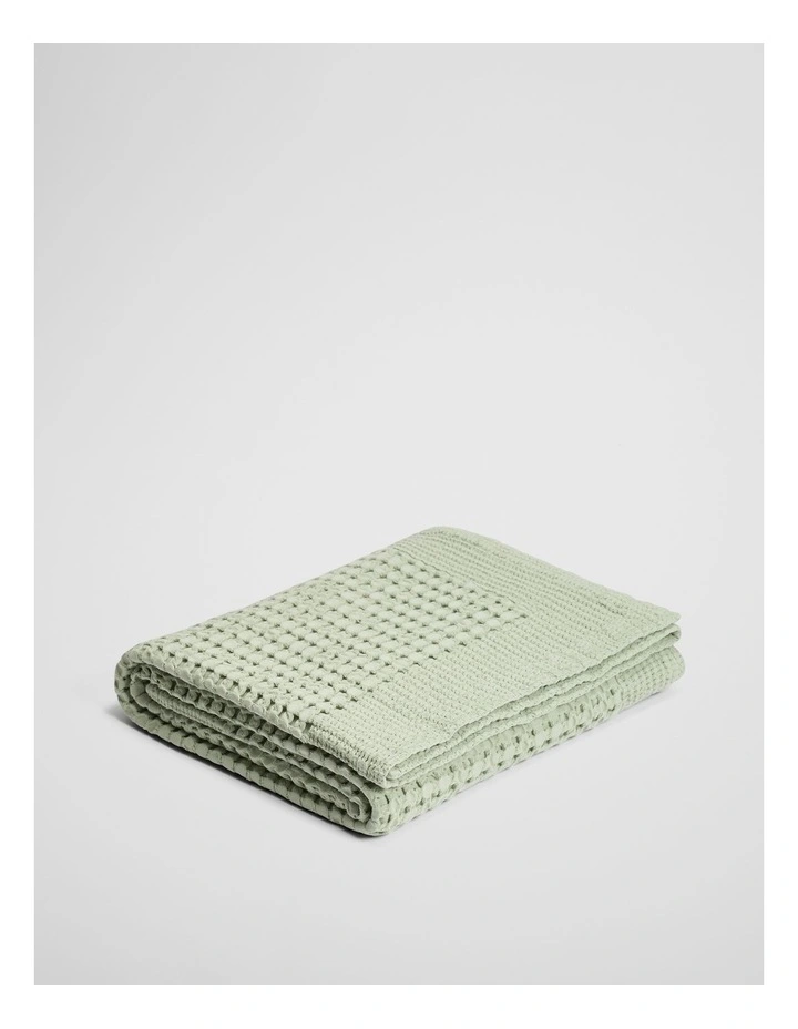 Eden Waffle Throw in Acacia image 2