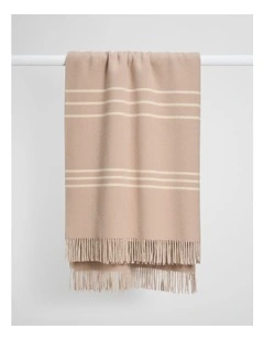 Mardie Wool Throw in Natural