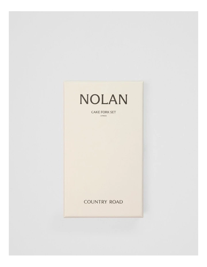 Nolan Cake Fork Set Of 4 in Brushed Steel image 3