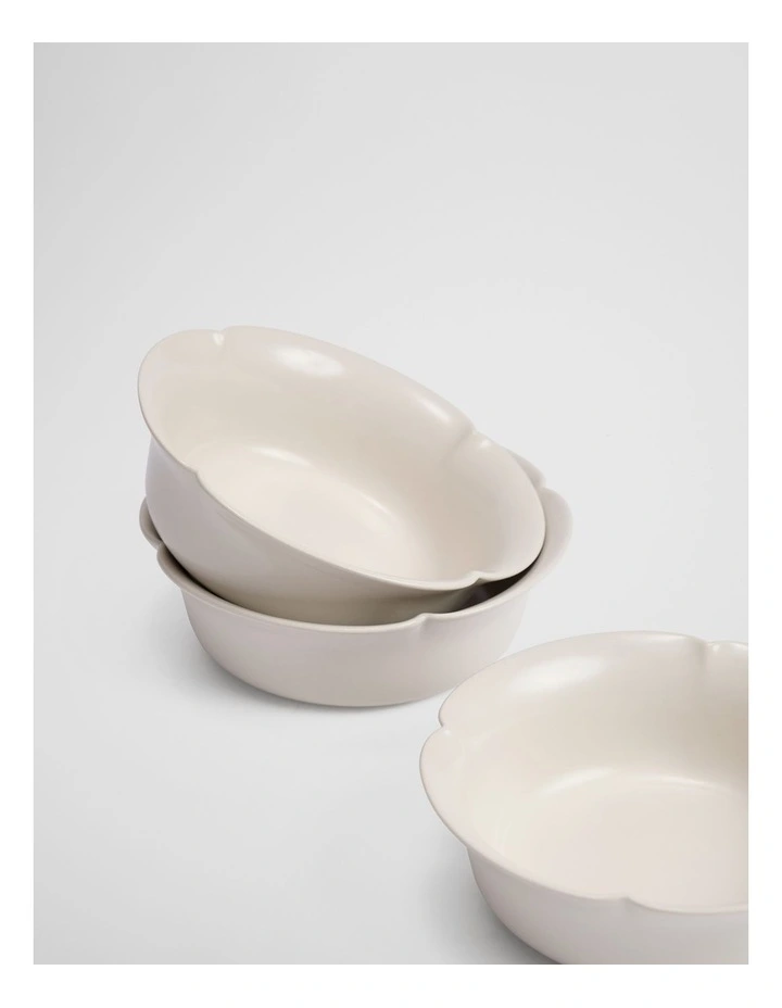 Olinda Dip Bowl Set Of 3 in Natural image 3