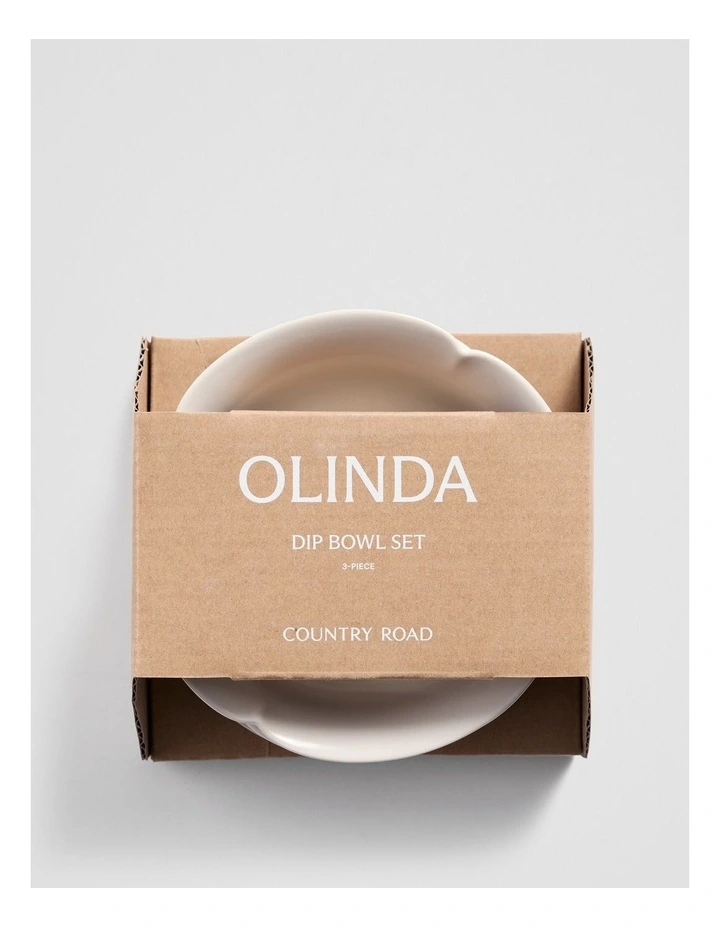 Olinda Dip Bowl Set Of 3 in Natural image 5
