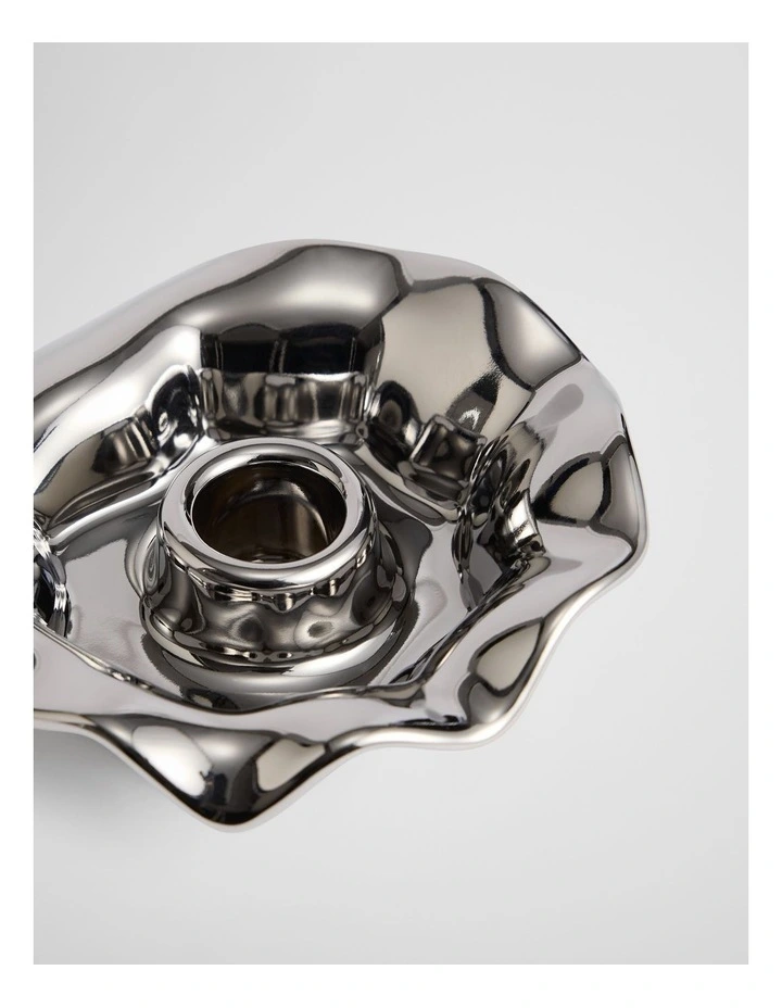Celeste Candleholder in Silver image 2