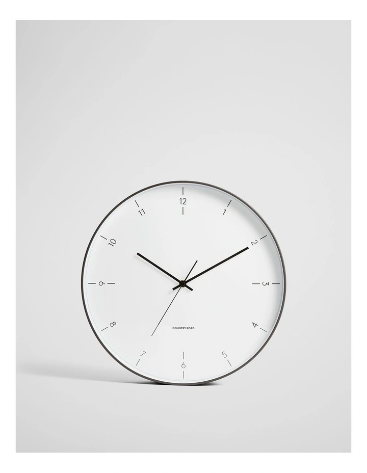 Della Wall Clock in Black image 1