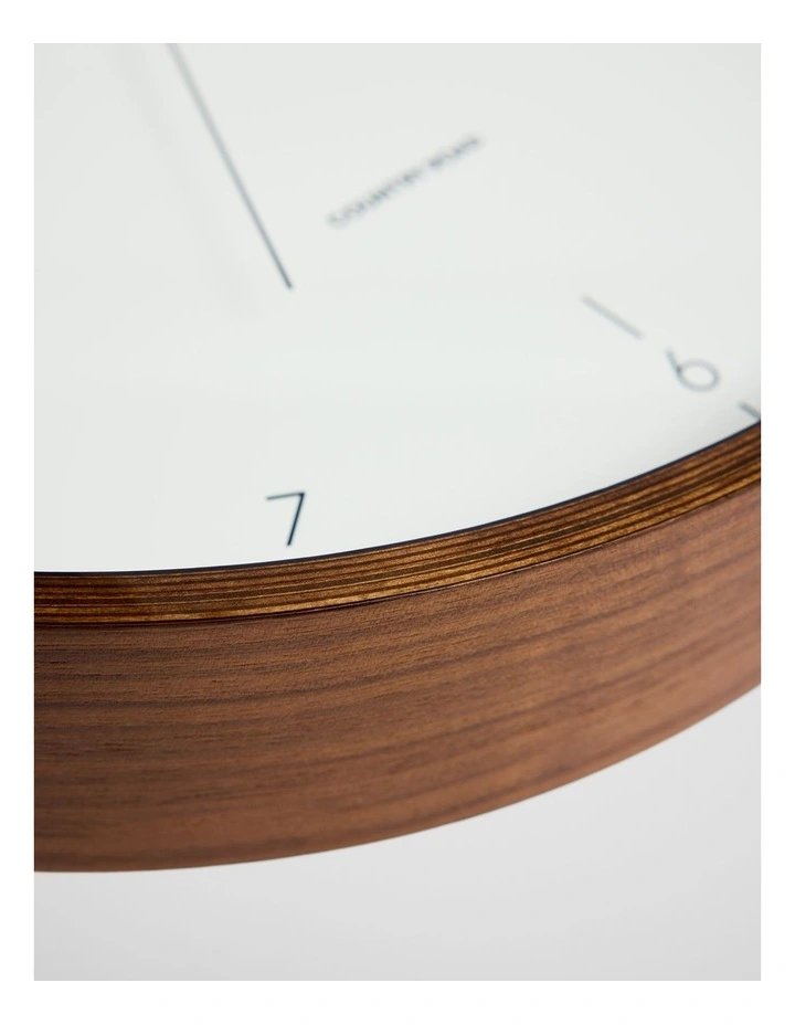Della Wall Clock in Walnut image 2